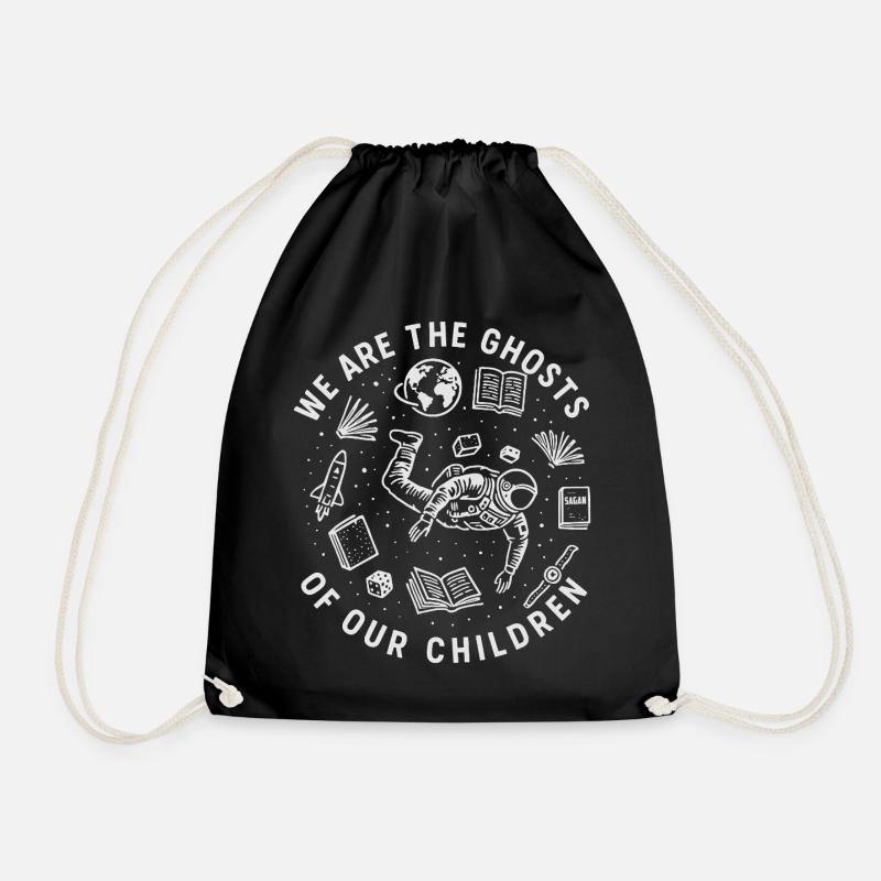 À travers les galaxies et le temps - Sac de sport léger - noir