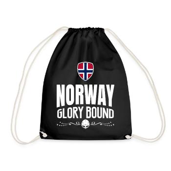 NORWAY GLORY - Drawstring Bag - black - Front