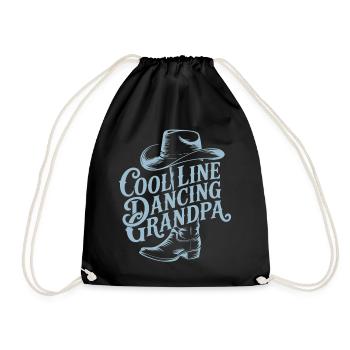 Grand-père danseur en ligne cool - Sac de sport léger - noir - Devant