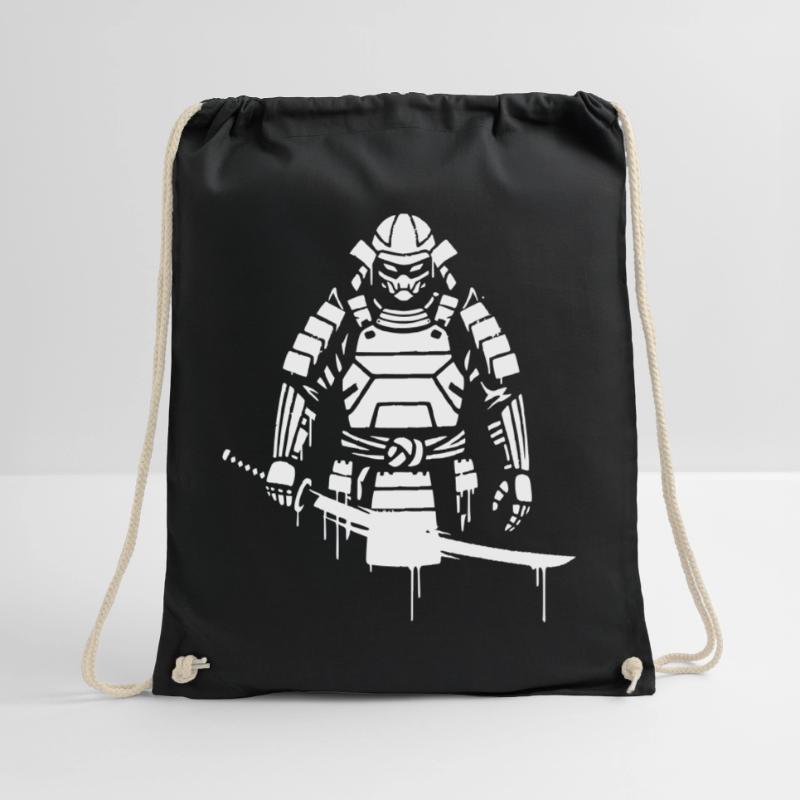 Shogun Samurai Armor Graffiti Vector Sac de sport léger