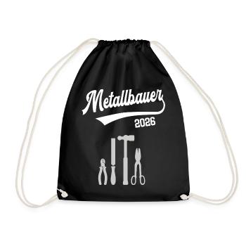 Stagiaire en métallurgie 2026 Profession d’apprentissage en construction métallique - Sac de sport léger - noir - Devant