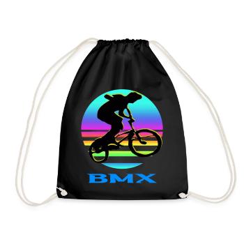 BMX Bike - Turnbeutel - Schwarz - Vorne
