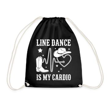 Style cardio en ligne - Sac de sport léger - noir - Devant