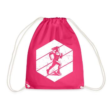 Running Fokus pur - Turnbeutel - Fuchsia - Vorne