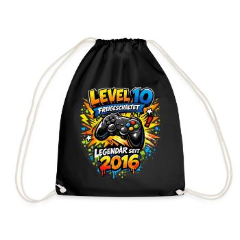 Niveau 10 Complet 2016 Anniversaire Jeune Gamer Gesc - Sac de sport léger - noir - Devant