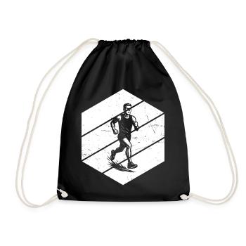 Purist Running Theme - Drawstring Bag - black - Front