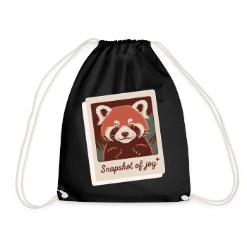 Joie du Panda Rouge - Sac de sport léger - noir - Devant