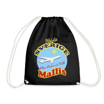 Mallis trip in sunshine by plane - Drawstring Bag - black - Front