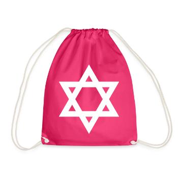 Emblème géométrique de l’étoile de David - Sac de sport léger - fuchsia - Devant
