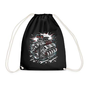 Engine Tuning Screwdriver Motorsport Design - Drawstring Bag - black - Front