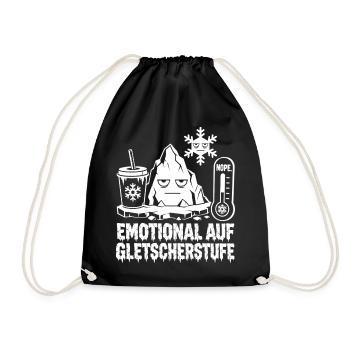 Emotional at glacier level - Drawstring Bag - black - Front