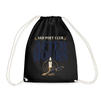 Poetcore Poète Poésie Dark Academia Gift - Sac de sport léger - noir - Devant