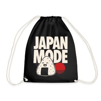 Motif de la mode Kawaii Onigiri au Japon - Sac de sport léger - noir - Devant