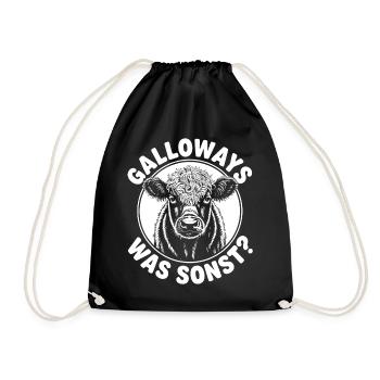 Galloway Rind - Turnbeutel - Schwarz - Vorne