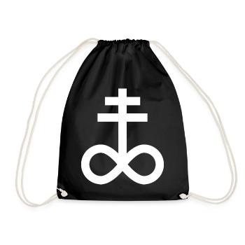 Leviathan Cross - Drawstring Bag - black - Front