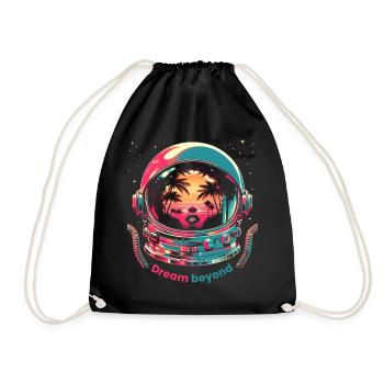 Cosmic Dreamer - Drawstring Bag - black - Front