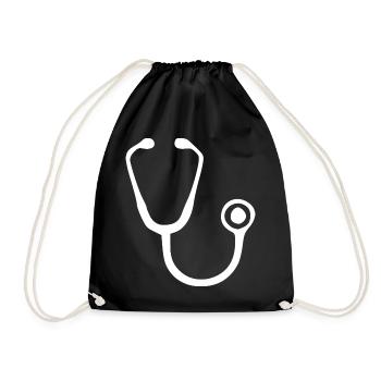 Don de médecine Docteur - Sac de sport léger - noir - Devant