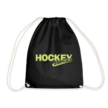 hockey sur gazon accro au hockey sur gazon - Sac de sport léger - noir - Devant
