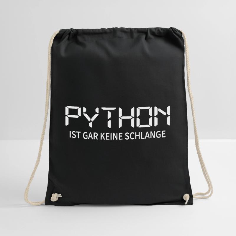 Nerd Python-Coder Server Download Programming Drawstring Bag