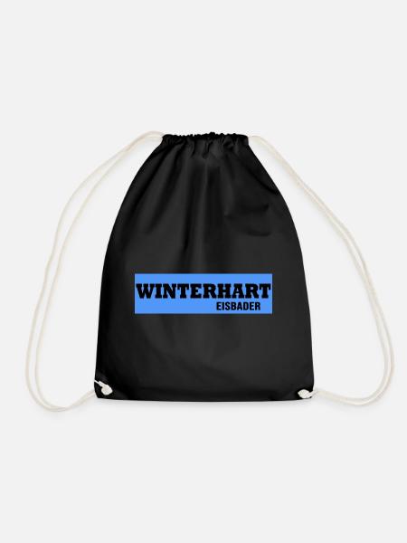 eisbader winterbader eisbaden healthcare - Turnbeutel - Schwarz