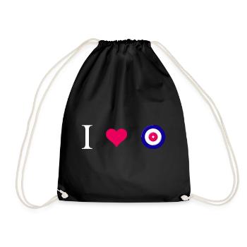 Curling, Curling, Curler, Curling-Love - Drawstring Bag - black - Front