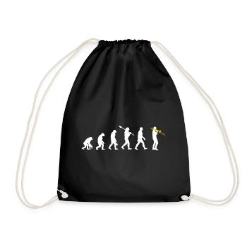 Trombone - Evolution Humaine / Darwin - Sac de sport léger - noir - Devant