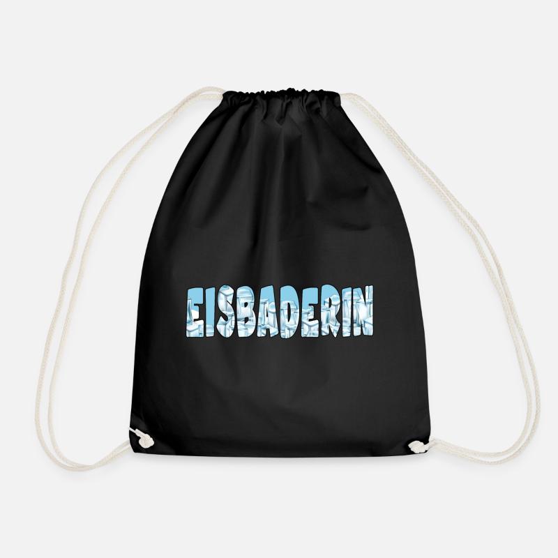 eisbaden winterbader cool icebath kälteresistent - Turnbeutel - Schwarz