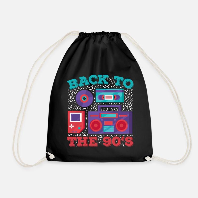 90s 90s - Drawstring Bag - black