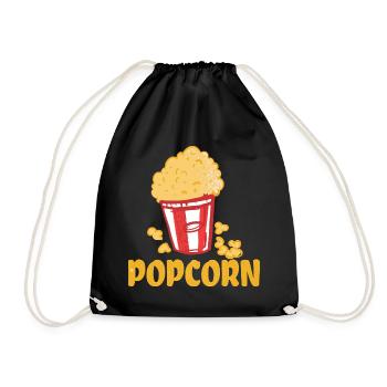 Popcorn - Turnbeutel - Schwarz - Vorne