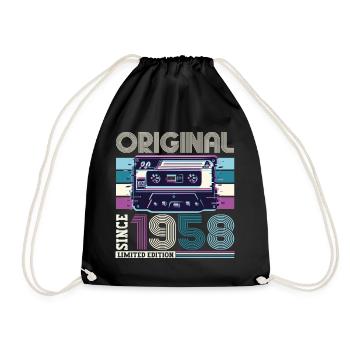 Original 1958 62e anniversaire Cadeau Hommes - Sac de sport léger - noir - Devant