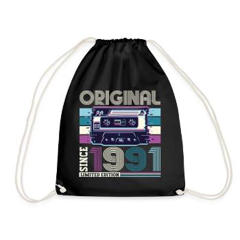 Original 1991 31ème anniversaire Cadeau Hommes - Sac de sport léger - noir - Devant