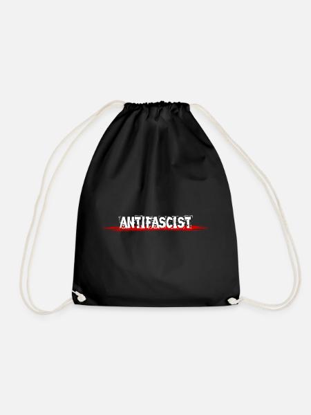 Antifaschist Antifascista - Turnbeutel - Schwarz