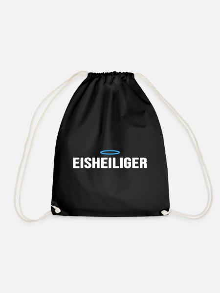 Eisbader Eisheiliger im Eisbad Winterbaden - Turnbeutel - Schwarz