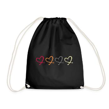 Field Hockey Hockey "Hockey-love" Hockey Club - Drawstring Bag - black - Front