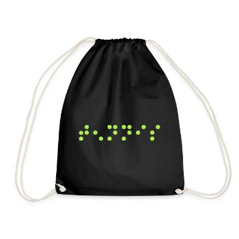 Balle de tennis « Tennis Code Braille » - Sac de sport léger - noir - Devant