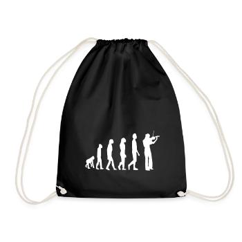 Violoniste évolution violon violon - Sac de sport léger - noir - Devant