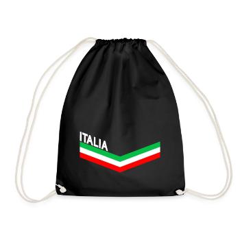 ITALIE DRAPEAU ITALIEN FOOTBALL 2021 VACANCES - Sac de sport léger - noir - Devant