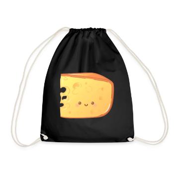 Cheese - Drawstring Bag - black - Front