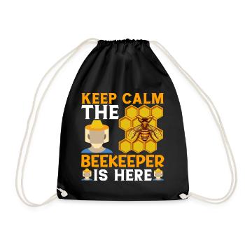 Beekeeping Beekeeping Course Beekeepers' Association Honey Bee Beekeepers - Drawstring Bag - black - Front