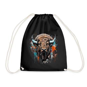 King of the Prairie - Street Art - Drawstring Bag - black - Front