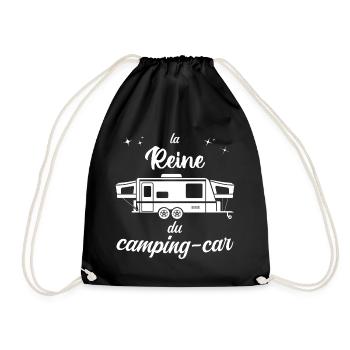 Idée Cadeau D'anniversaire Femme Camping Car - Sac de sport léger - noir - Devant