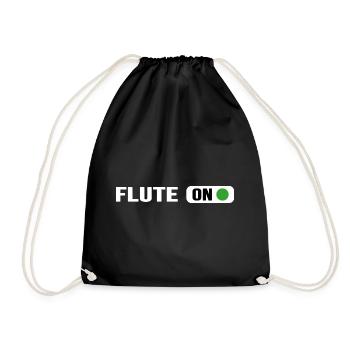flûte cuivres musique concert flûte flûte flûte - Sac de sport léger - noir - Devant