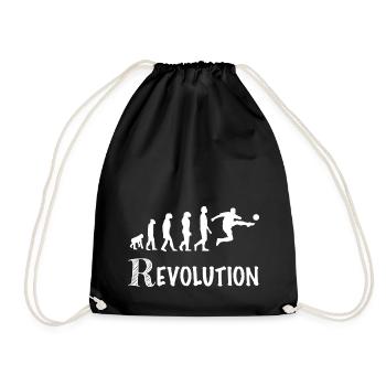 révolution joueur de foot sport - Sac de sport léger - noir - Devant