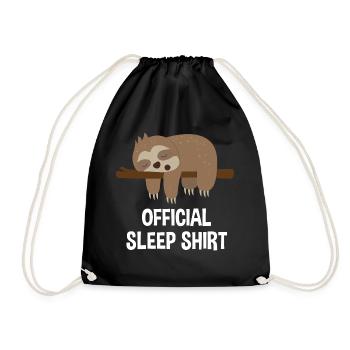 Chemise de nuit officielle Sloth - Sac de sport léger - noir - Devant