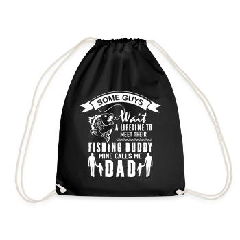 Fishing Dads - Drawstring Bag - black - Front