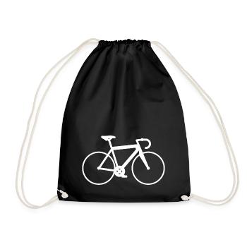 Triathlon vélo LOVE COEUR cadeau cycliste - Sac de sport léger - noir - Devant