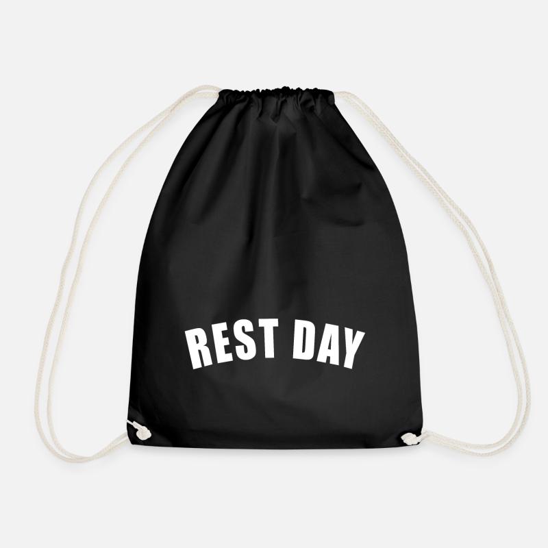 REST DAY GESCHENK SPORTLER TRIATHLON TRIATHLET TRI - Turnbeutel - Schwarz
