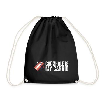 Pickleball Racket Pickle Ball I Dont Alway Play - Drawstring Bag - black - Front