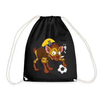 Hyena Fan Ecuador - Drawstring Bag - black - Front