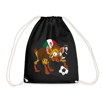Hyena Fan Mexico - Drawstring Bag - black - Front